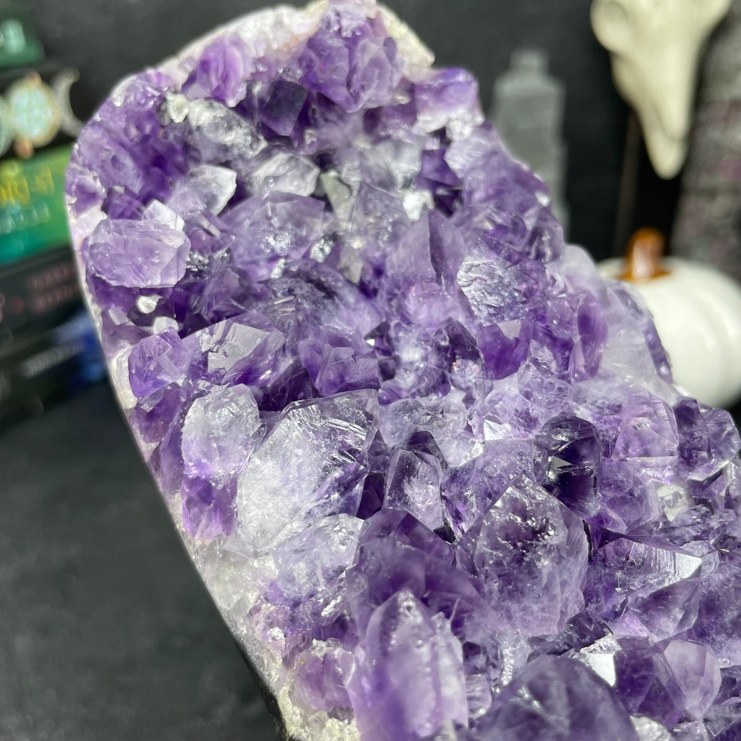 Stunning Large High Quality Uruguayan Amethyst Crystal Cut Base