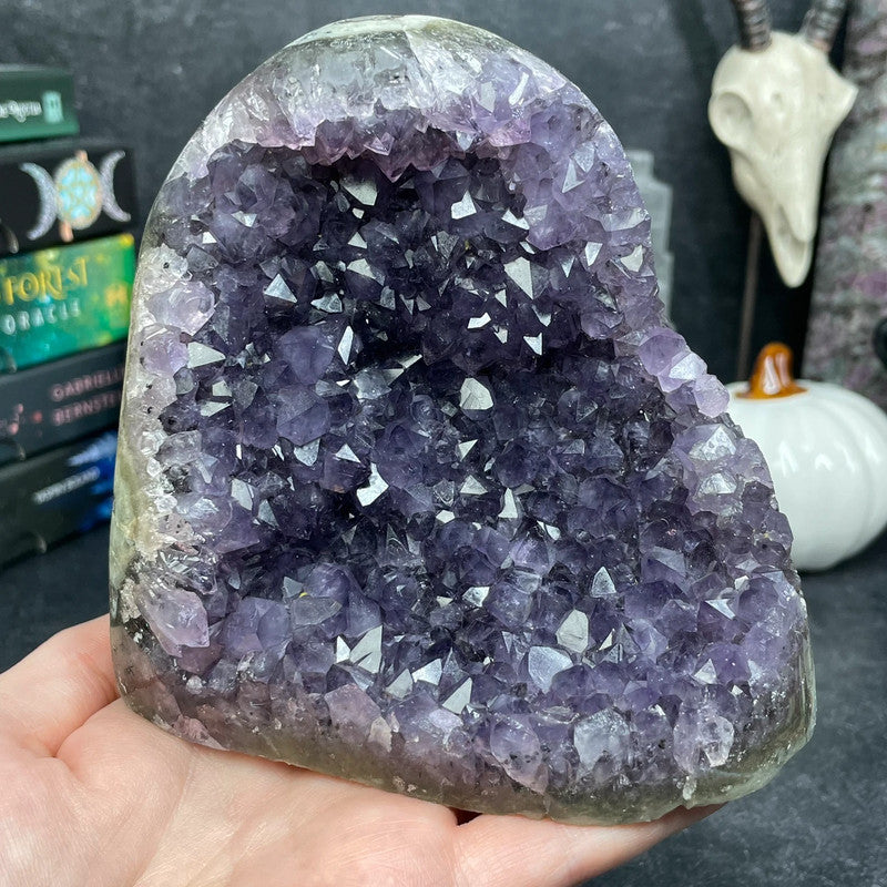 High Quality Uruguayan Amethyst Crystal Cut Base