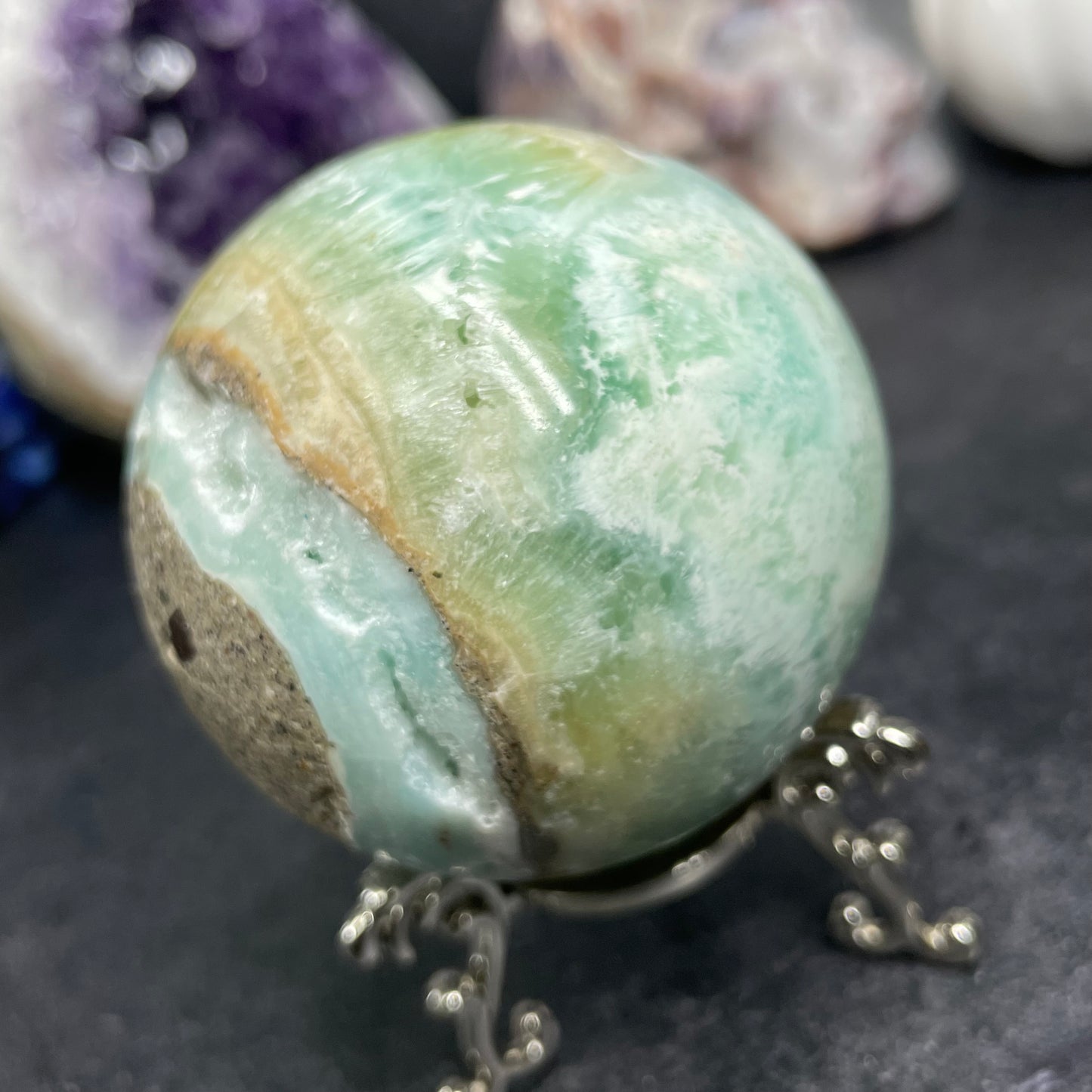 Caribbean Calcite Crystal Sphere