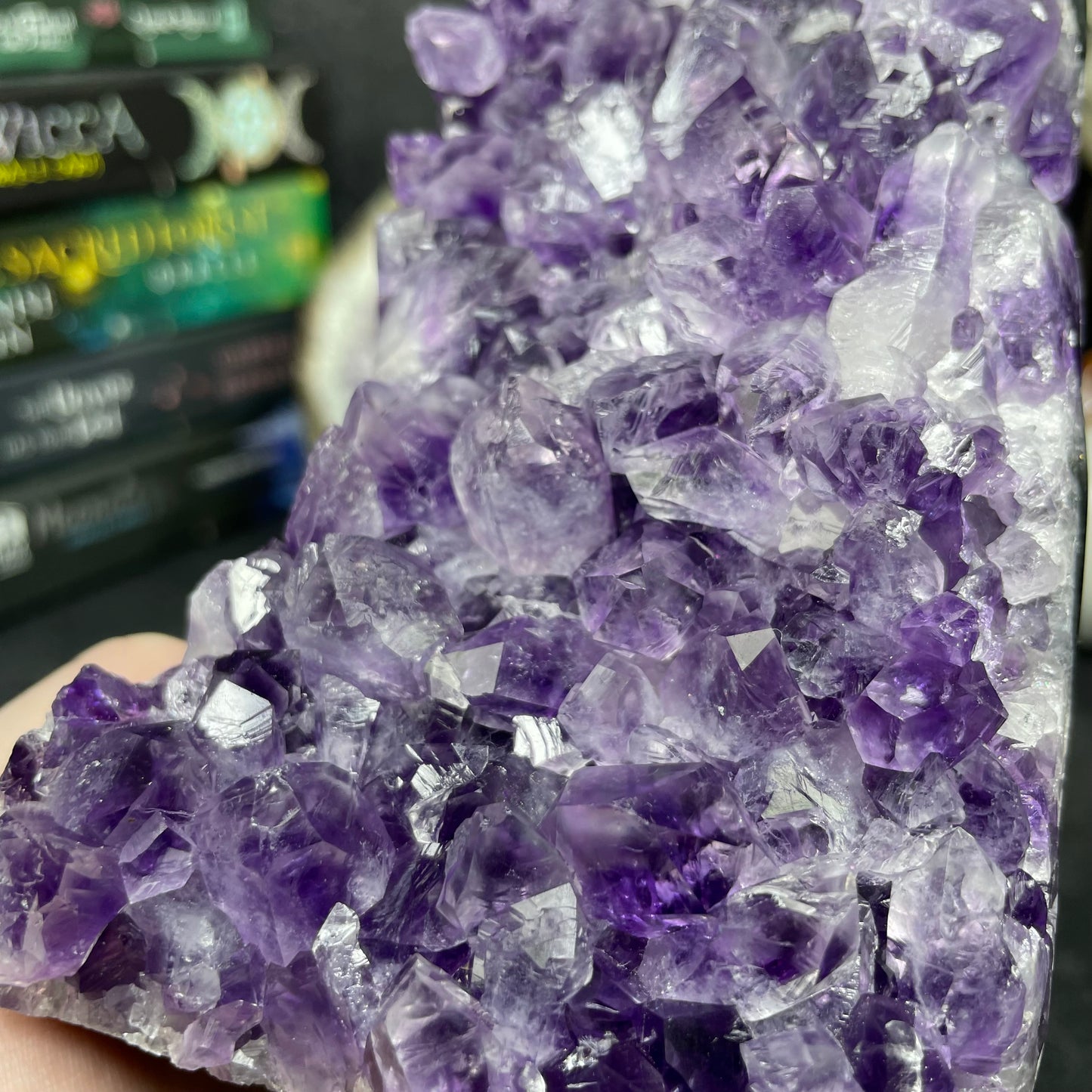Stunning Large High Quality Uruguayan Amethyst Crystal Cut Base