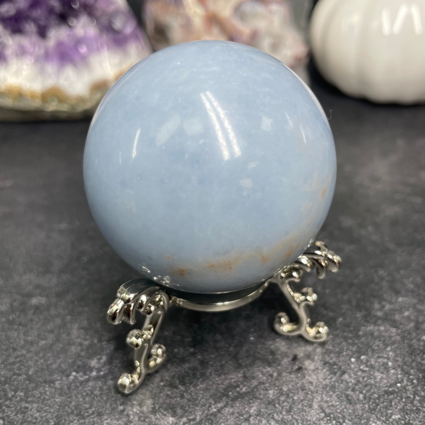 Angelite Crystal Sphere - REDUCED ITEM