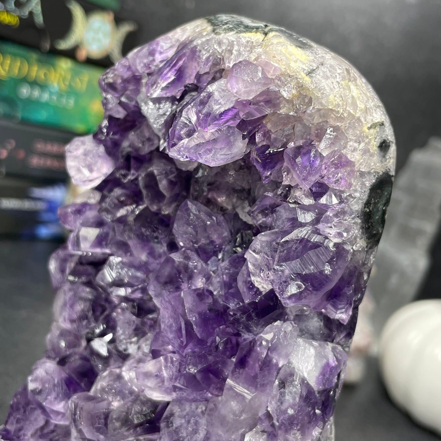 Stunning Large High Quality Uruguayan Amethyst Crystal Cut Base