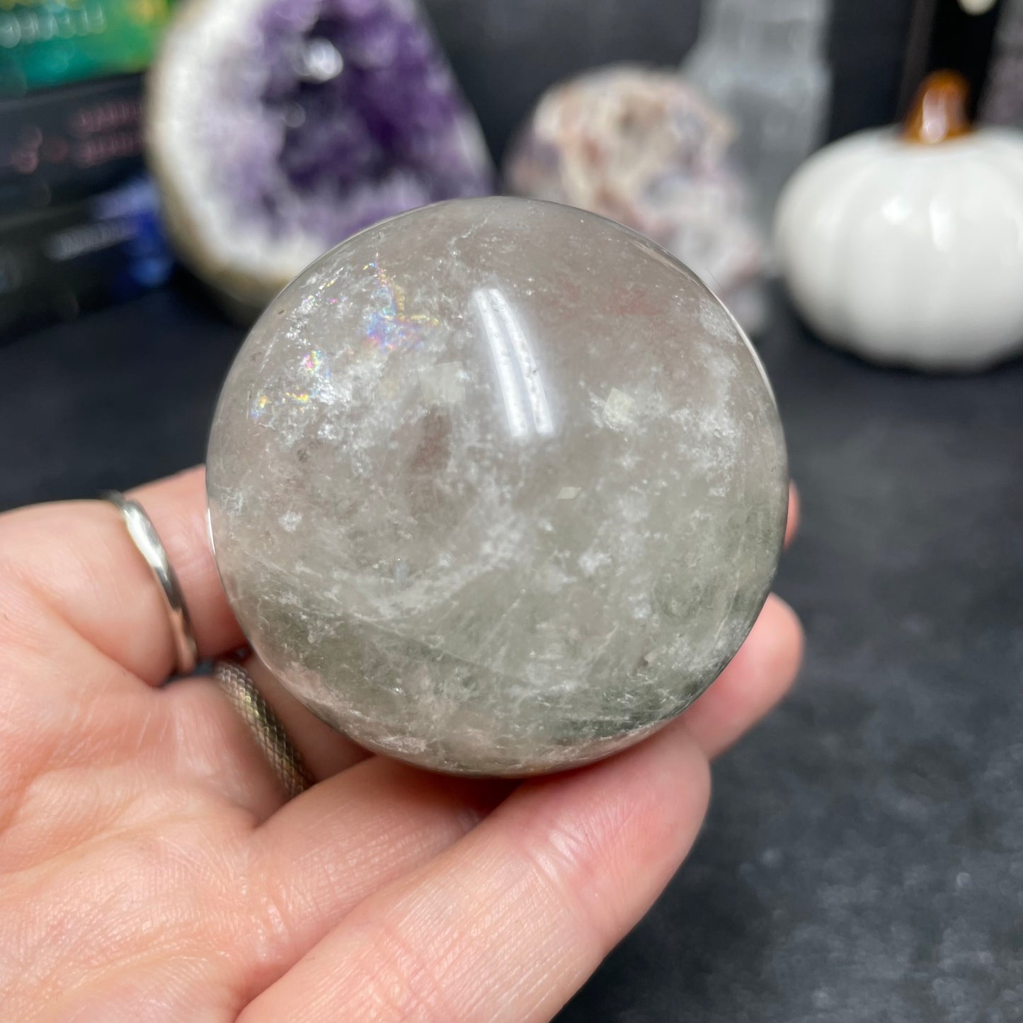 Garden Quartz Crystal Sphere