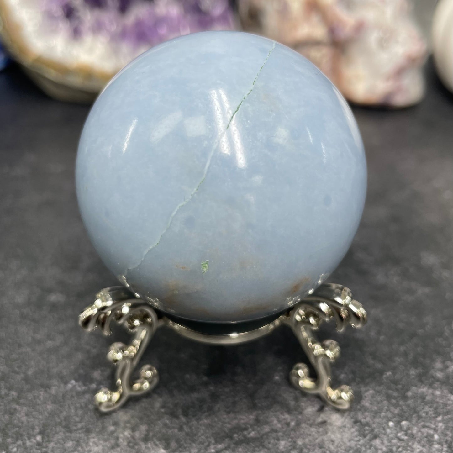 Angelite Crystal Sphere - REDUCED ITEM
