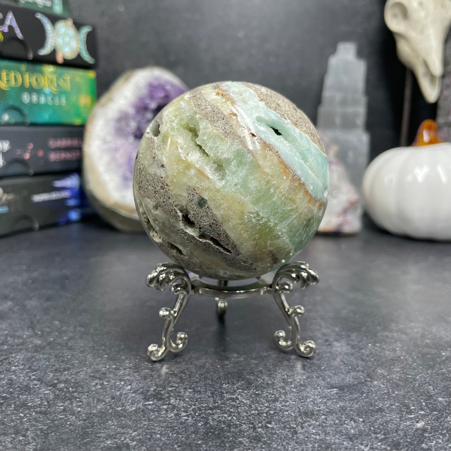 Caribbean Calcite Crystal Sphere