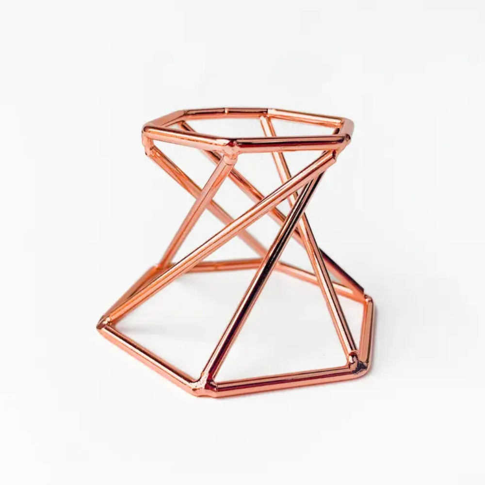 Metal Geometric Crystal Sphere Display Stands - 4 Colours to Choose From