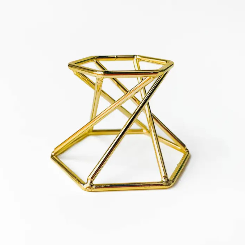 Metal Geometric Crystal Sphere Display Stands - 4 Colours to Choose From