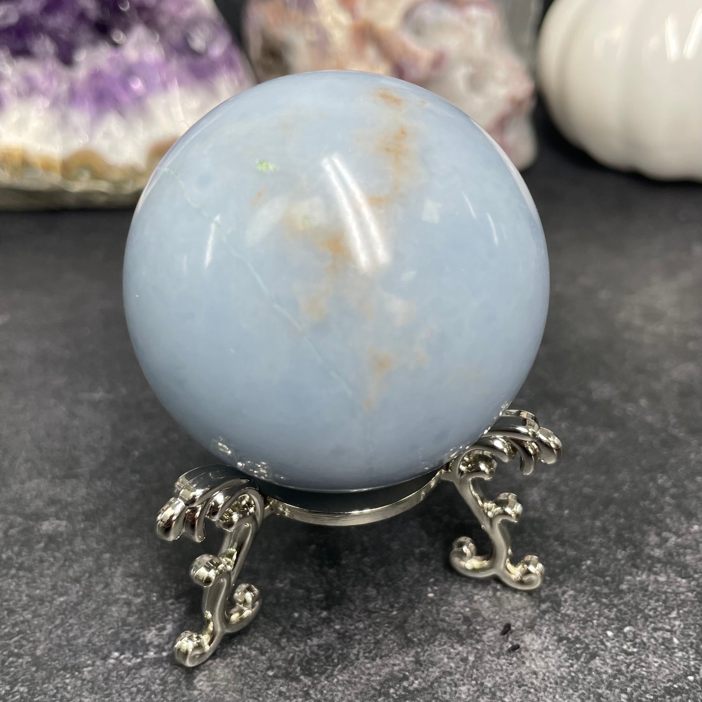 Angelite Crystal Sphere - REDUCED ITEM