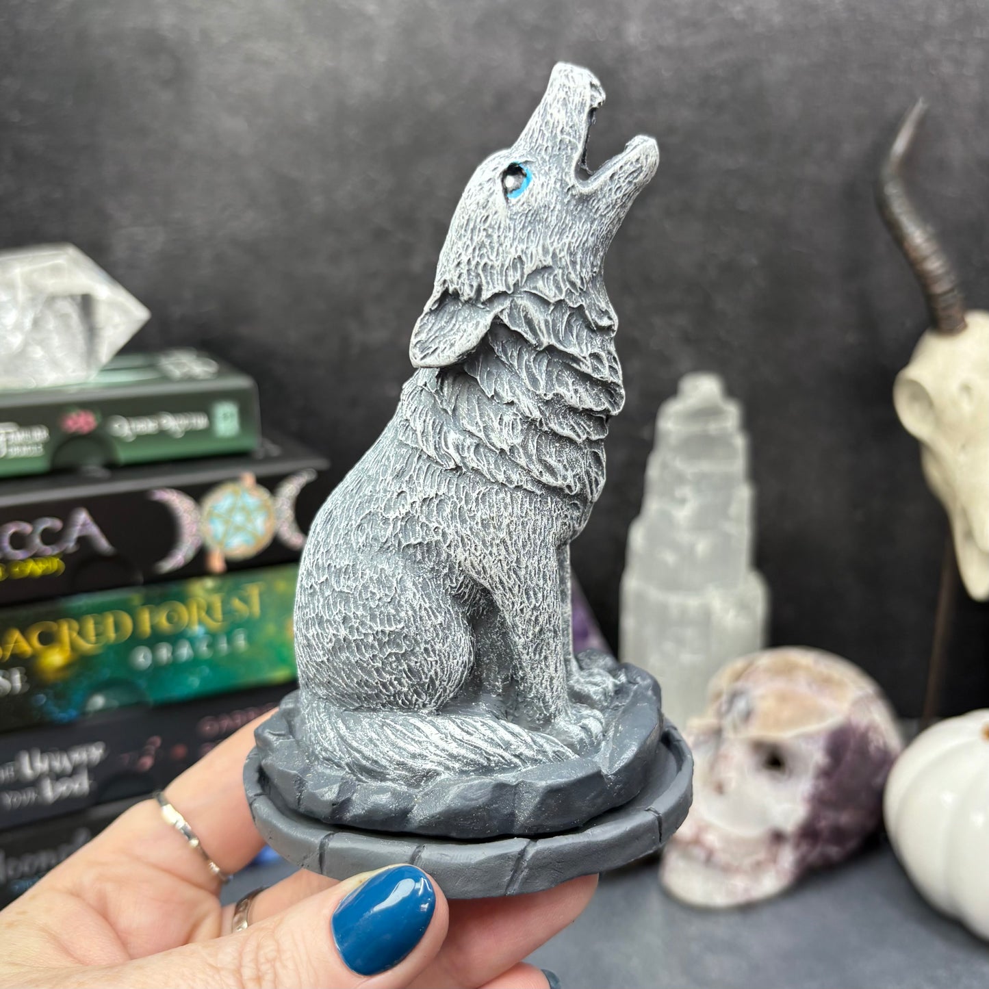 Howling Wolf Incense Cone Burner