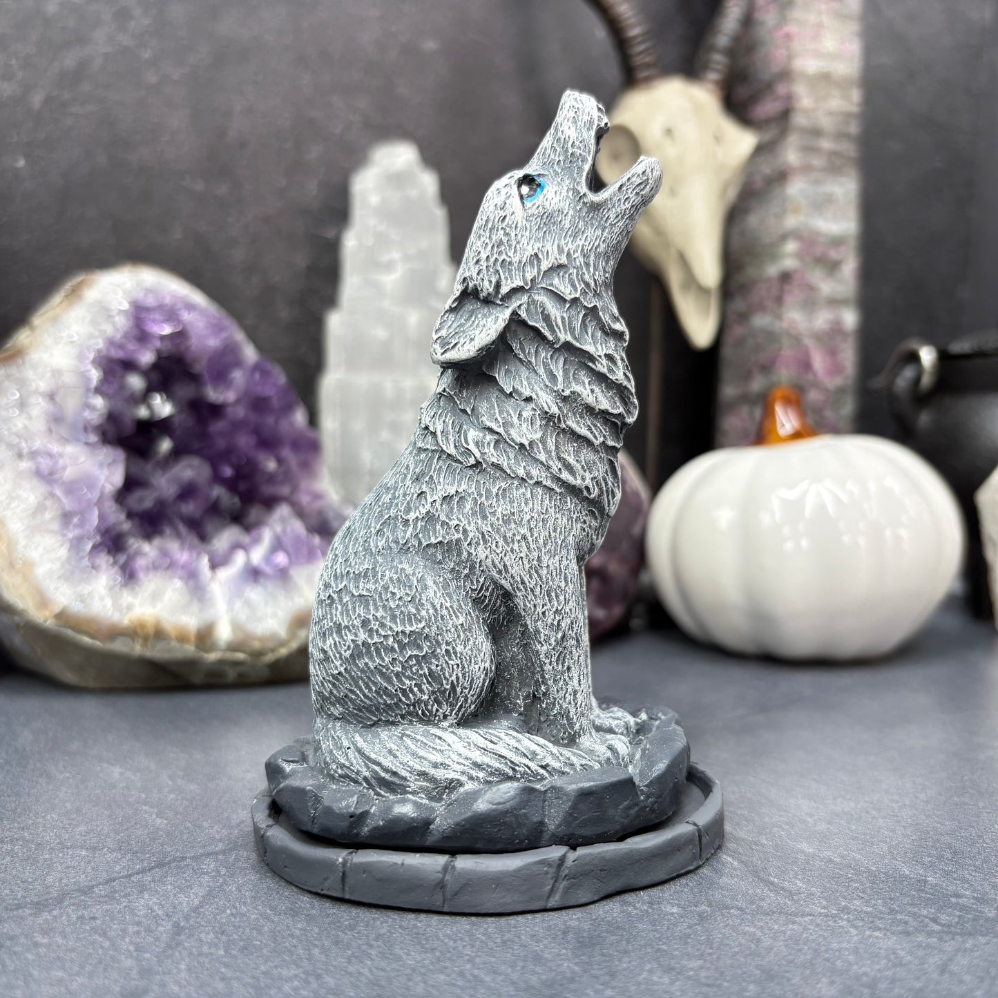 Howling Wolf Incense Cone Burner