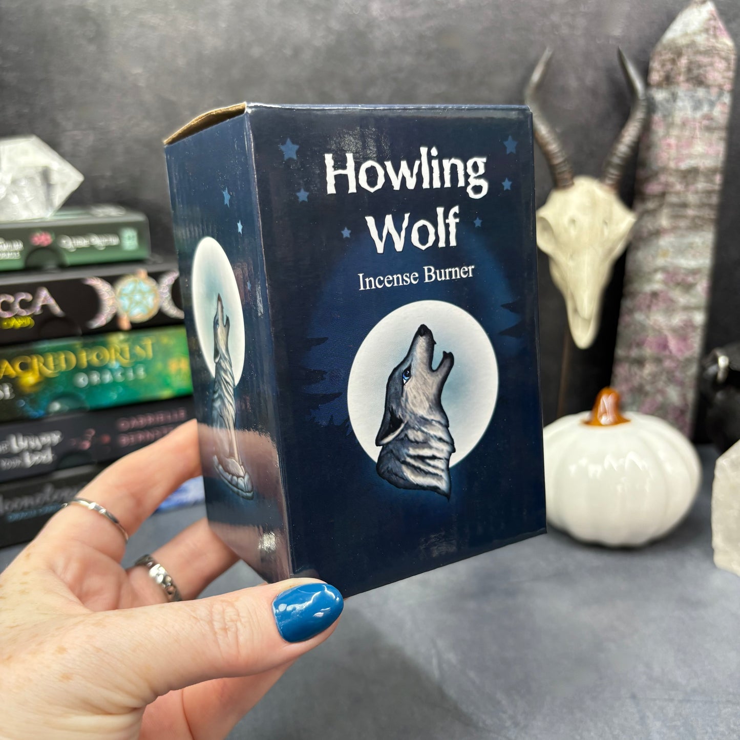 Howling Wolf Incense Cone Burner