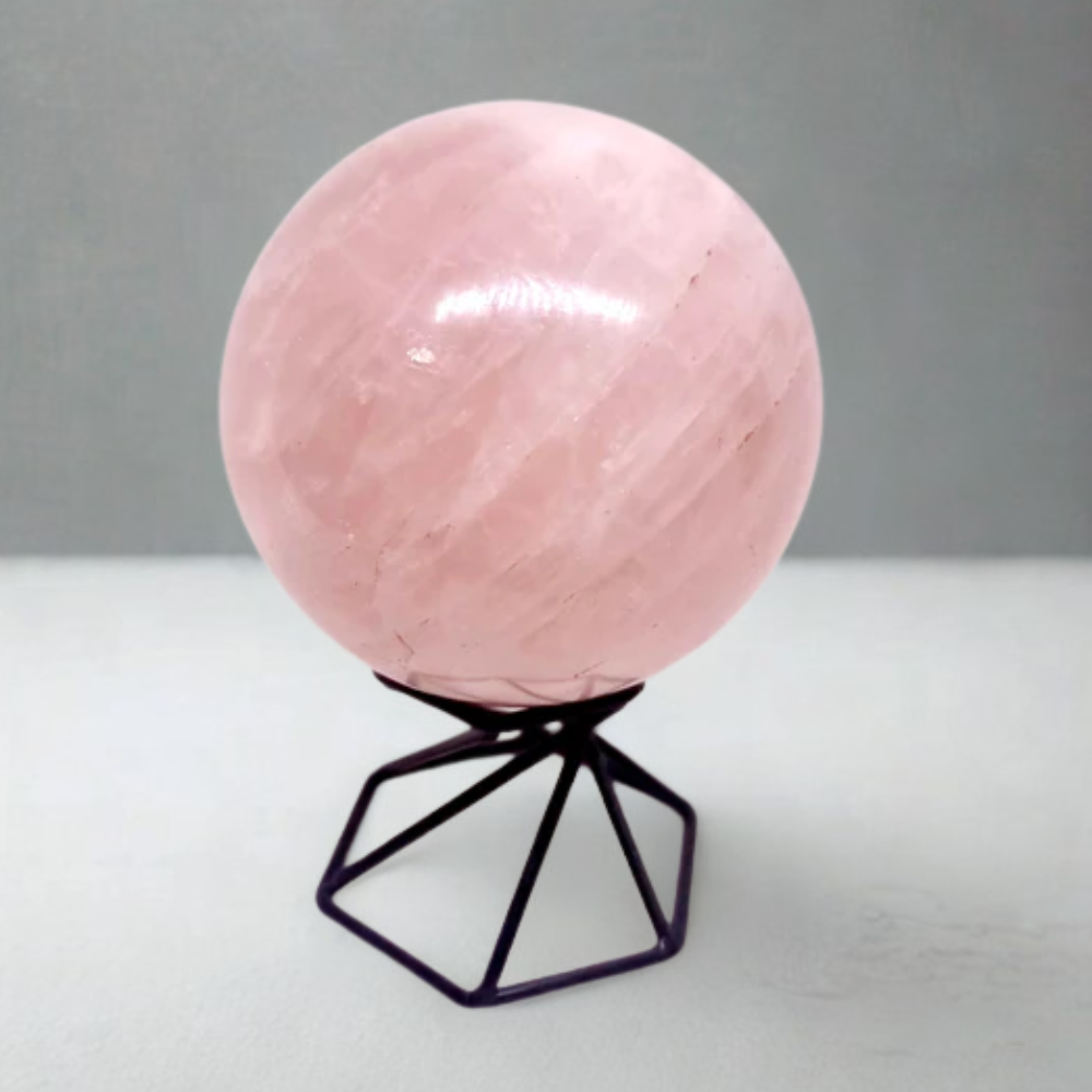 Metal Geometric Crystal Sphere Display Stands - 4 Colours to Choose From