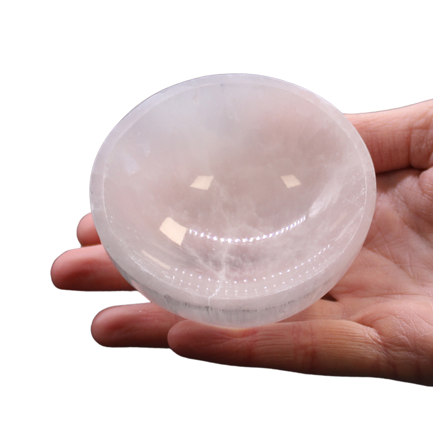 Round Selenite Crystal Bowl