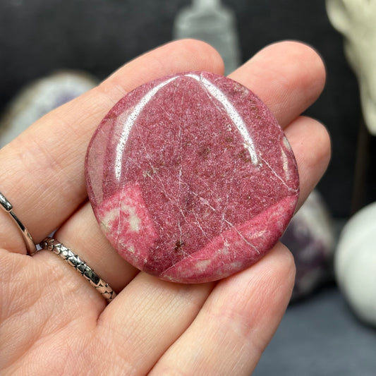 Thulite Crystal Smooth Stone