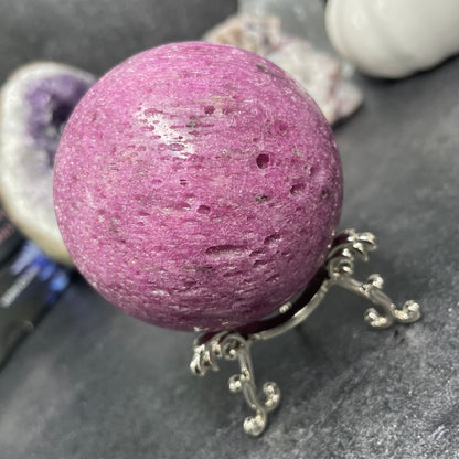 Honeycomb Ruby Crystal Sphere