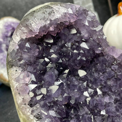 High Quality Uruguayan Amethyst Crystal Cut Base