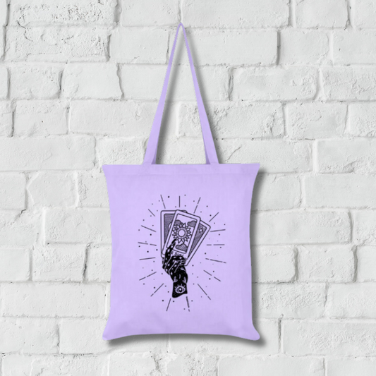 La Mano Del Tarot Lila Bolsa de tela 