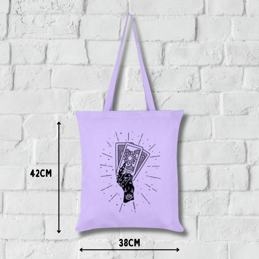 La Mano Del Tarot Lila Bolsa de tela 