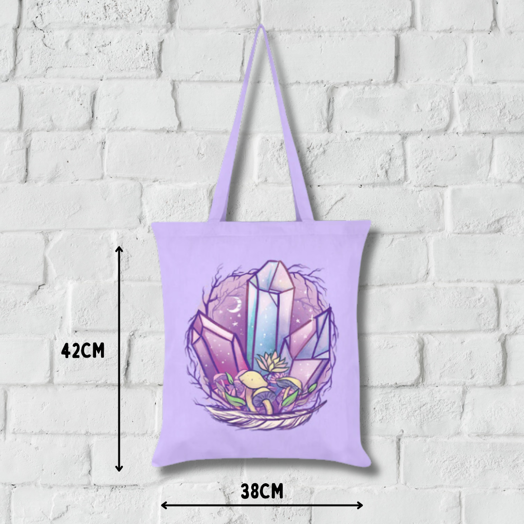 Setas Místicas Lila Bolsa de tela 