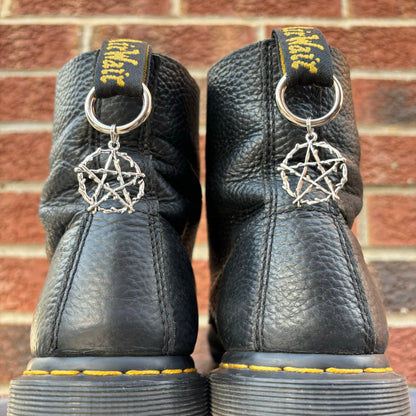 Pair of Silver Pentagram Doc Charms