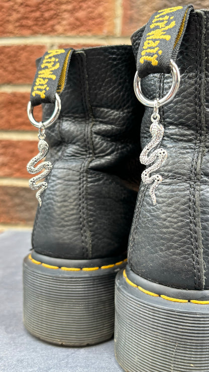 Pair of Silver Snake Doc Charms