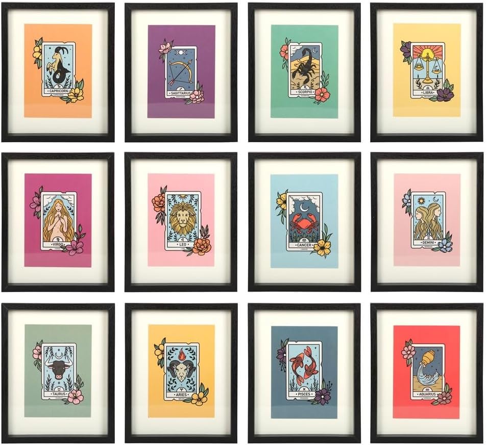 Aries - Signs of the Zodiac Black Framed Print