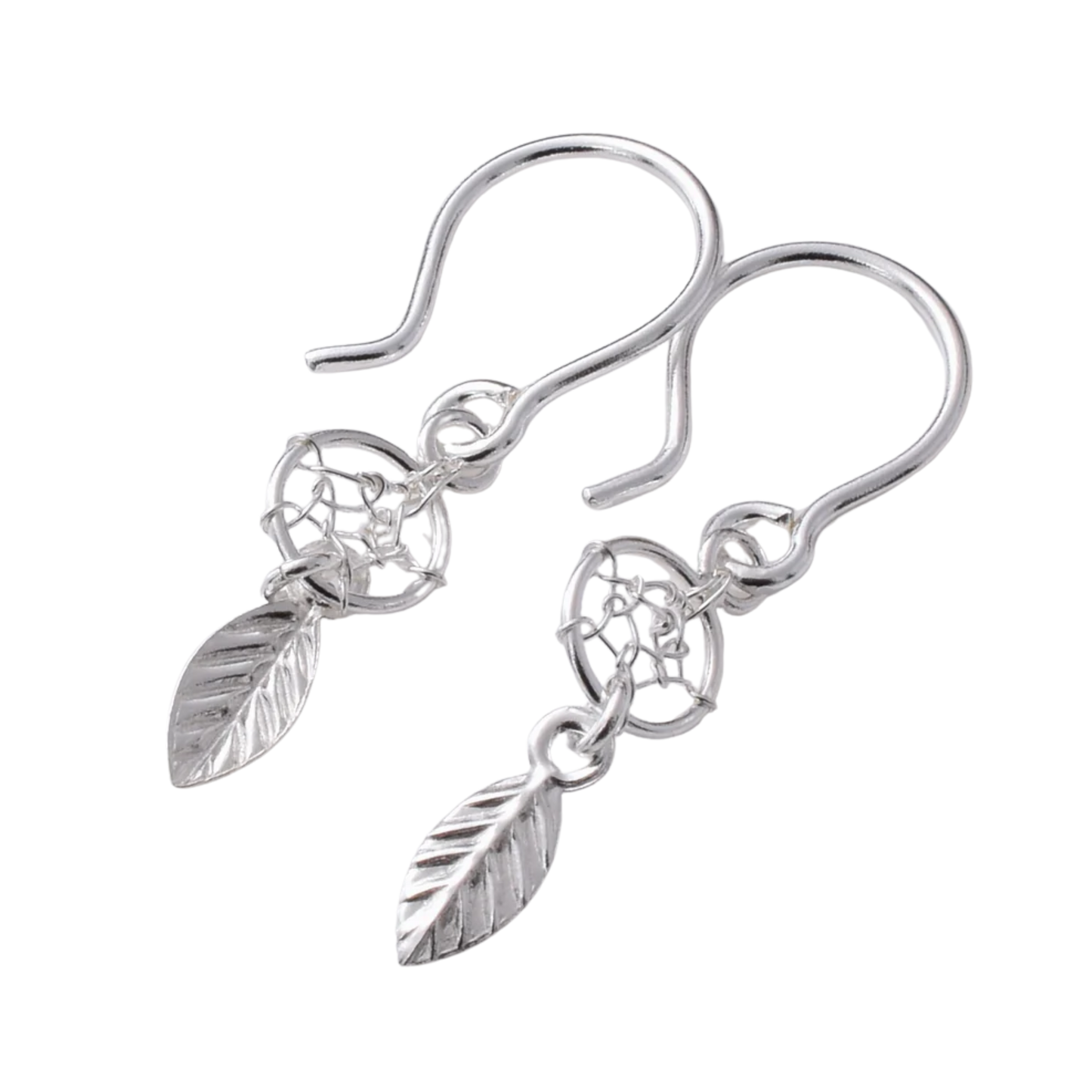 925 Sterling Silver Dreamcatcher Drop Earrings