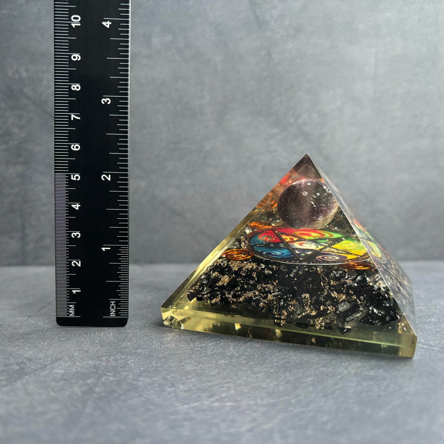 Orgonite Pyramid - Midnight Pentagon