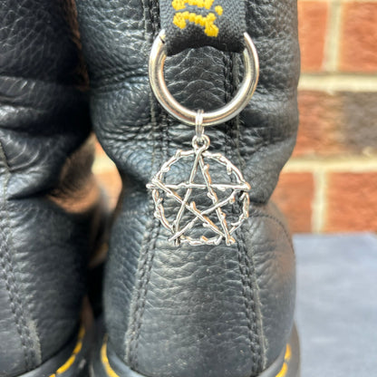 Pair of Silver Pentagram Doc Charms