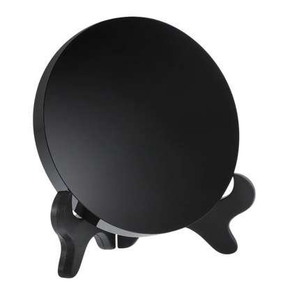 Black Obsidian Crystal Scrying Mirror -12cm
