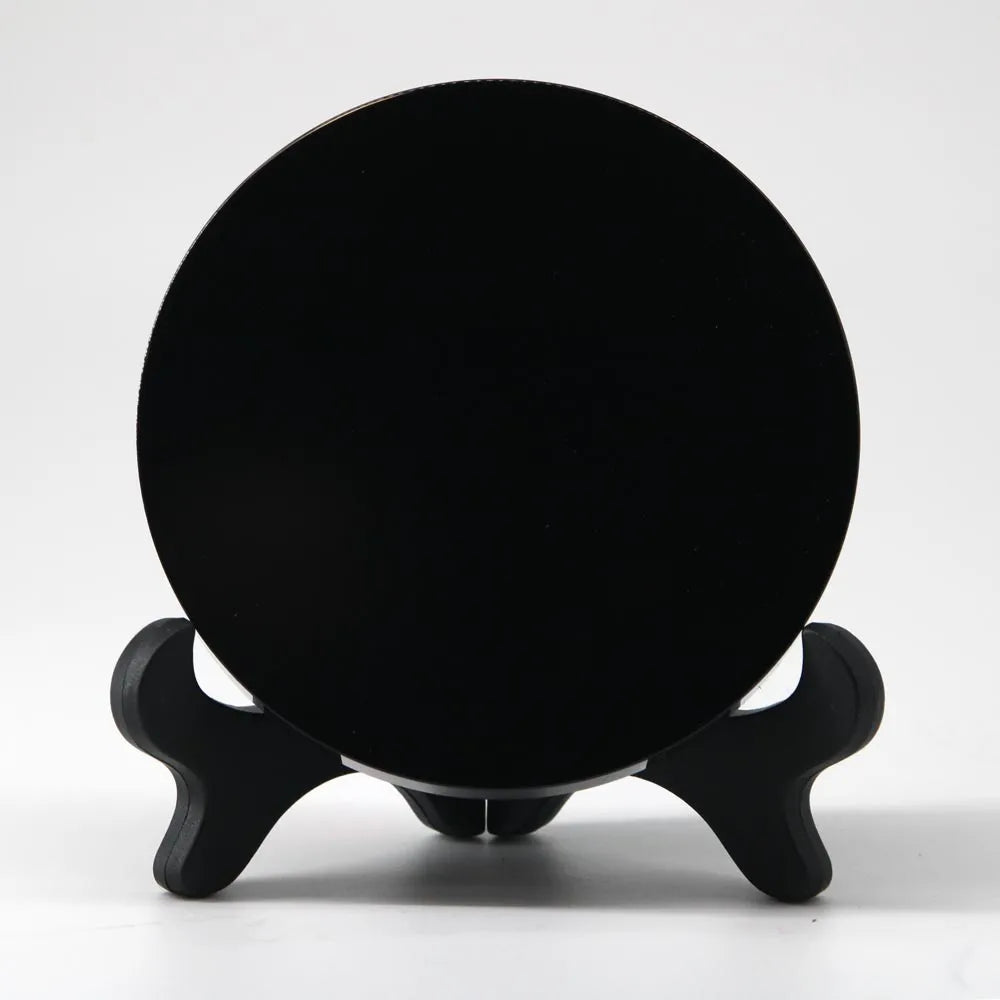 Black Obsidian Crystal Scrying Mirror -12cm