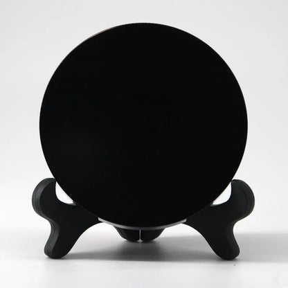 Black Obsidian Crystal Scrying Mirror -12cm