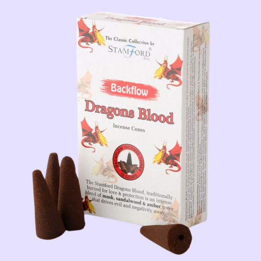 Stamford Backflow Incense Cones - Dragons Blood: Musk, Sandalwood & Amber