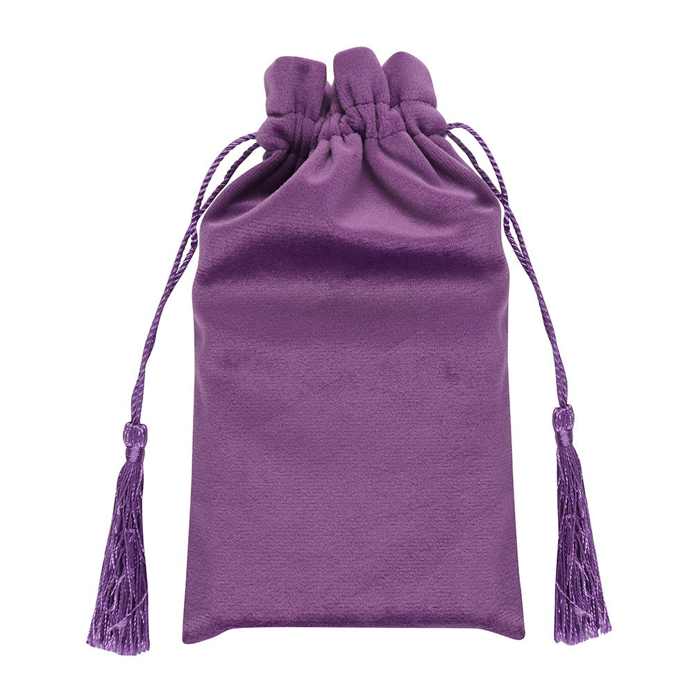 Purple Velvet Tarot Hands Drawstring Pouch