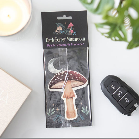 Dark Forest Hanging Mushroom Peach Scented Air Freshener