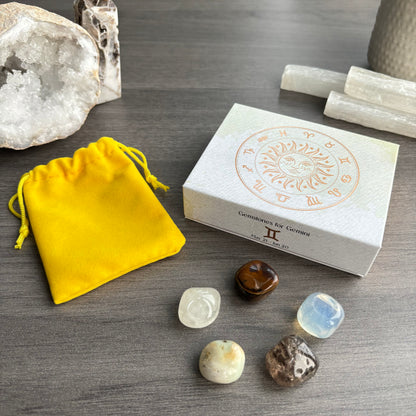 Gemini Crystal Tumbled Stones Set