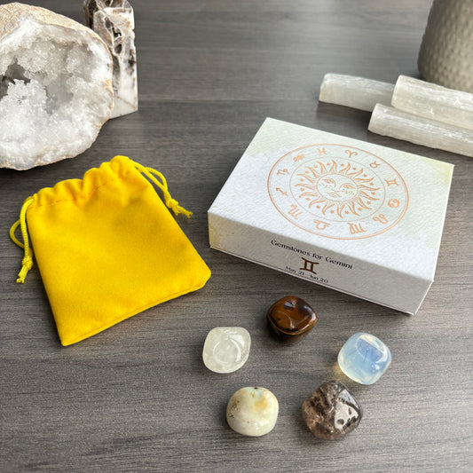 Gemini Crystal Tumbled Stones Set