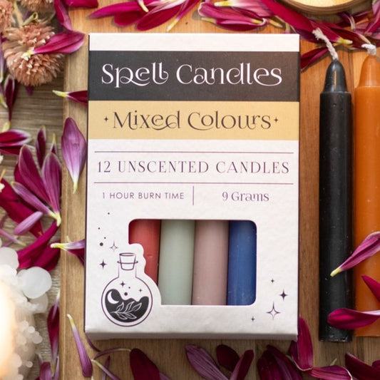 Pack of 12 Mixed Spell Candles