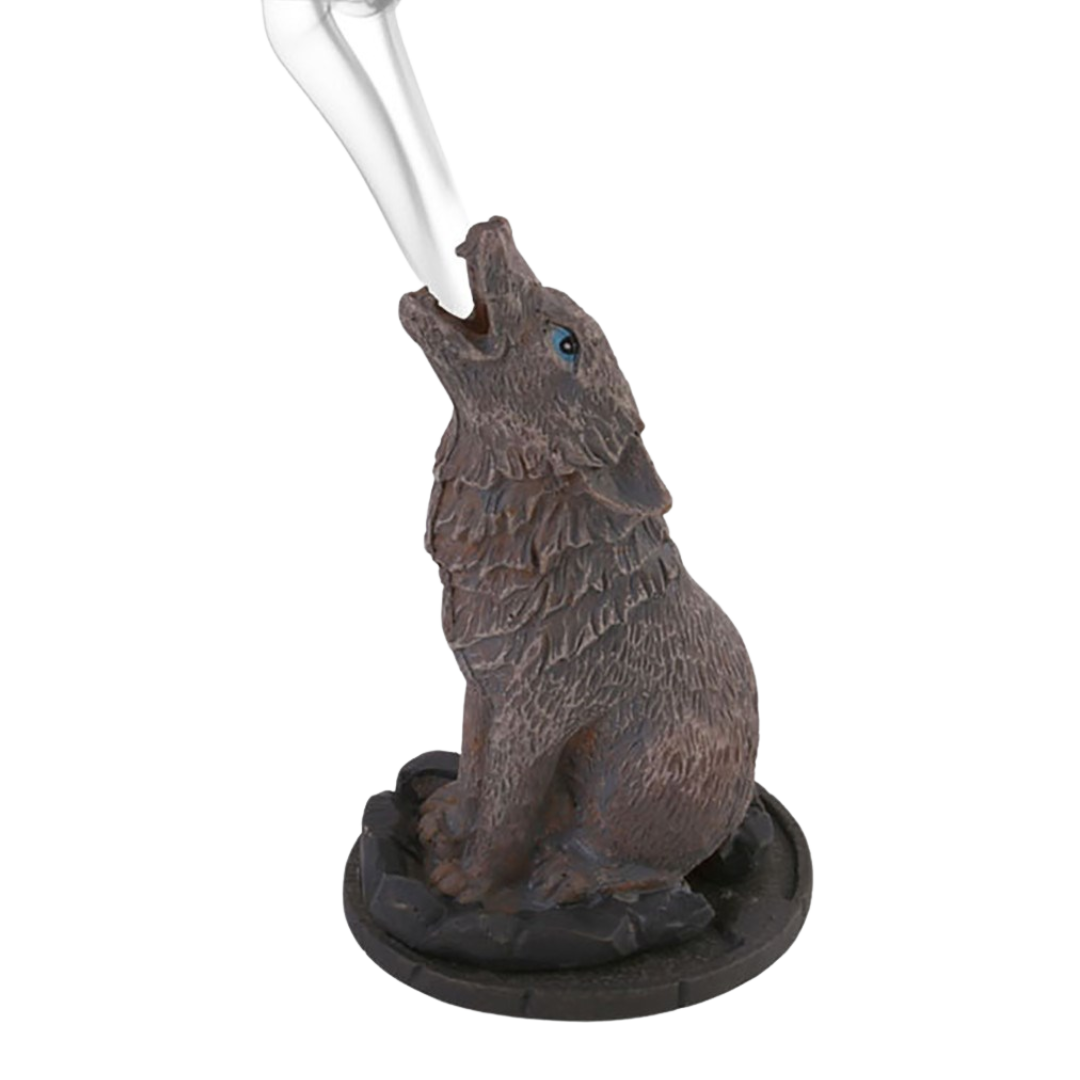 Howling Wolf Incense Cone Holder