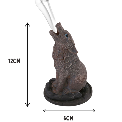 Howling Wolf Incense Cone Holder