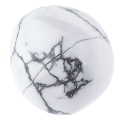 White Howlite Polished Crystal Tumble Stone