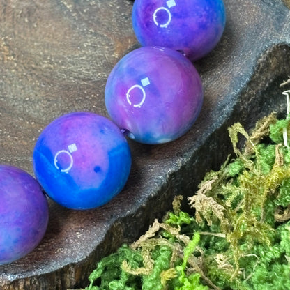 Galaxy Agate 14mm Crystal Bracelet