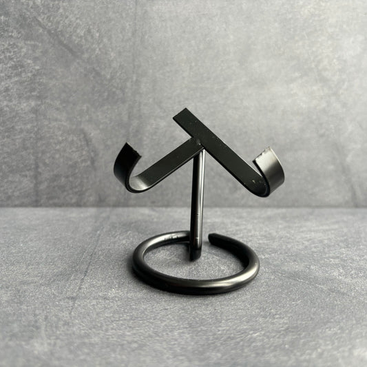 Small Black Metal Crystal Display Stand 6.4cm