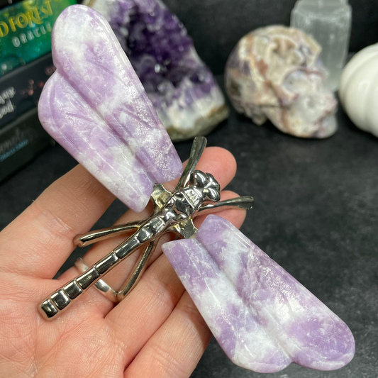 Lepidolite Crystal Dragonfly