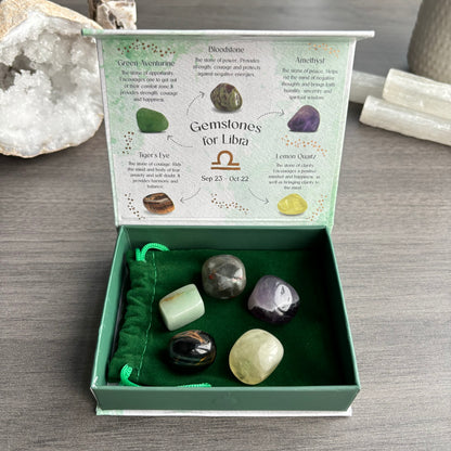 Libra Crystal Tumbled Stones Set