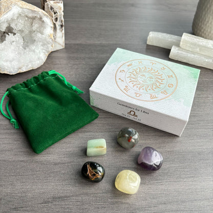 Libra Crystal Tumbled Stones Set