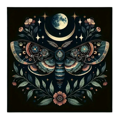Lunar Moth Tarot Spread Cloth