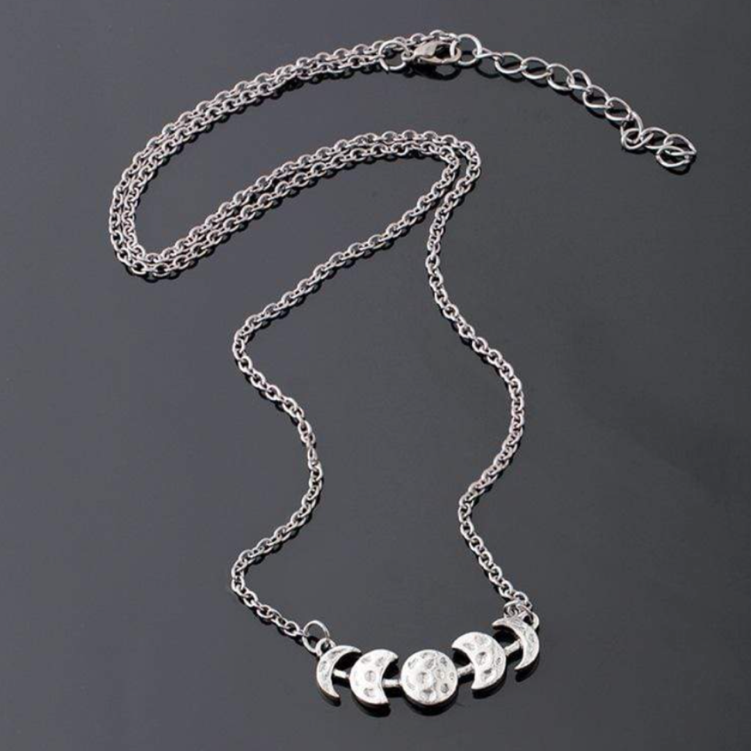 Collar de fases lunares del eclipse lunar