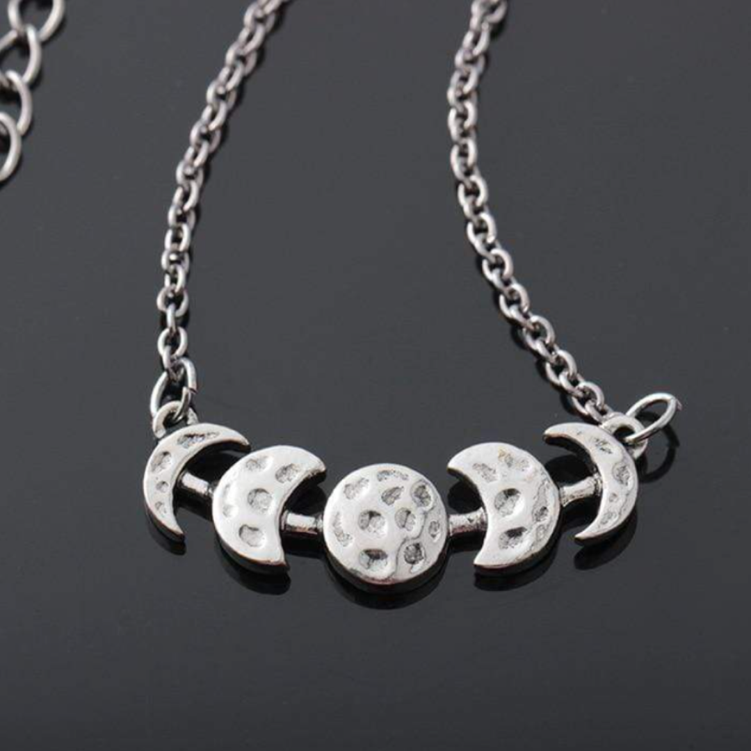 Collar de fases lunares del eclipse lunar