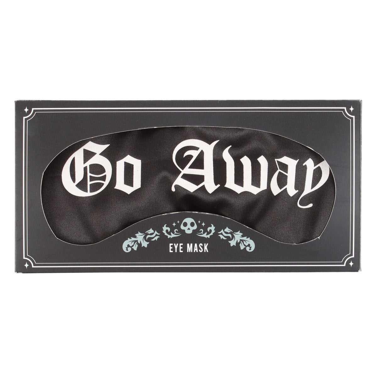 GO AWAY GOTHIC SATIN SLEEP MASK